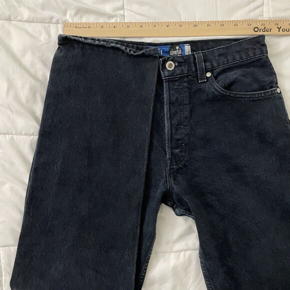 Levi's SilverTab Jeans Womens Medium 11/12 Dark Blue Guys Fit USA Vintage 90s - Picture 9 of 11